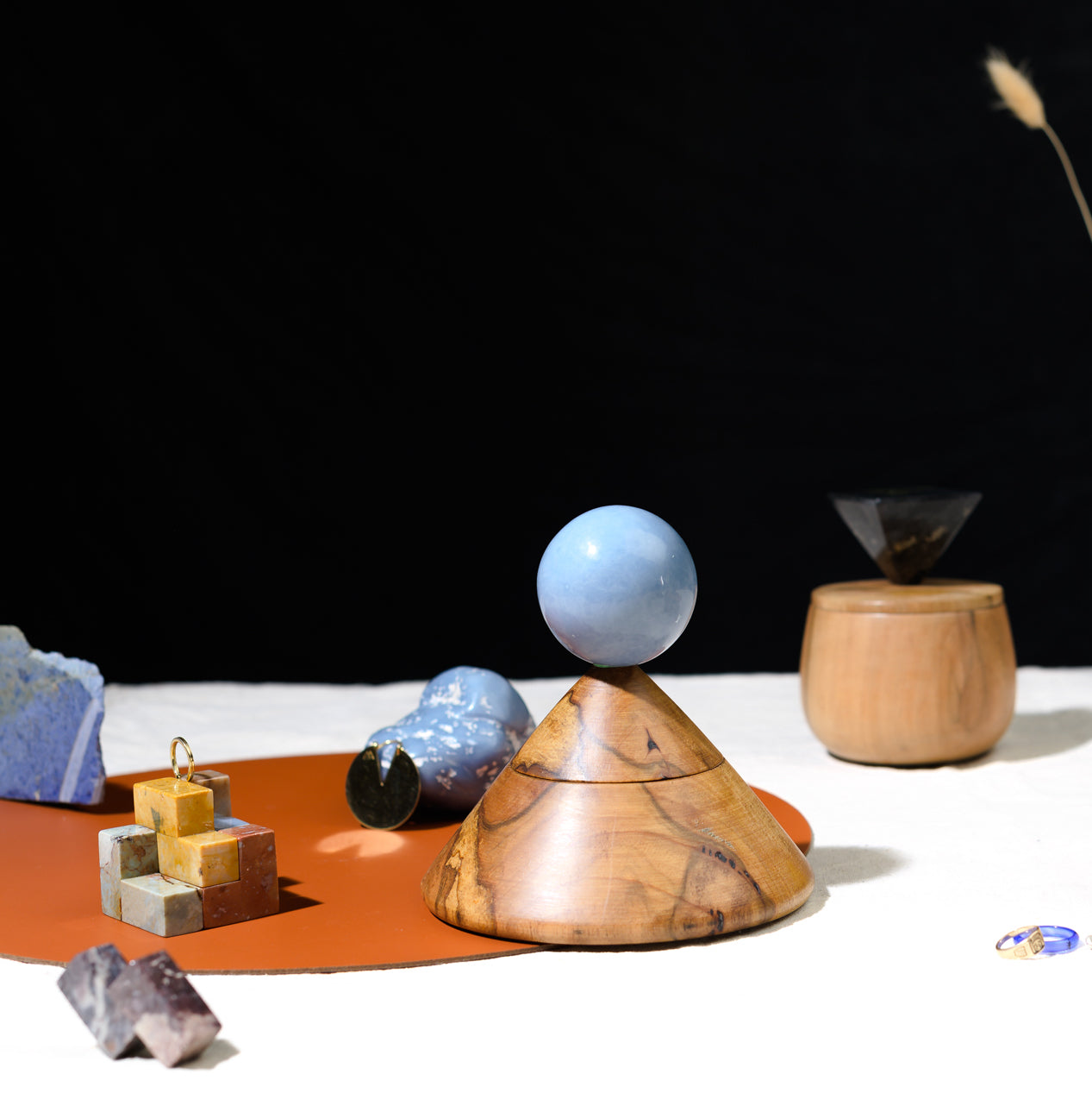 Cool Cone Jewel box - Angelite, a sophisticated decor piece