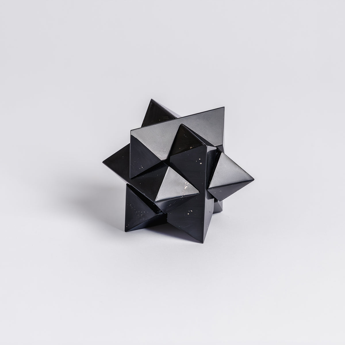 Burr 3D gemstone puzzle in Black Onyx