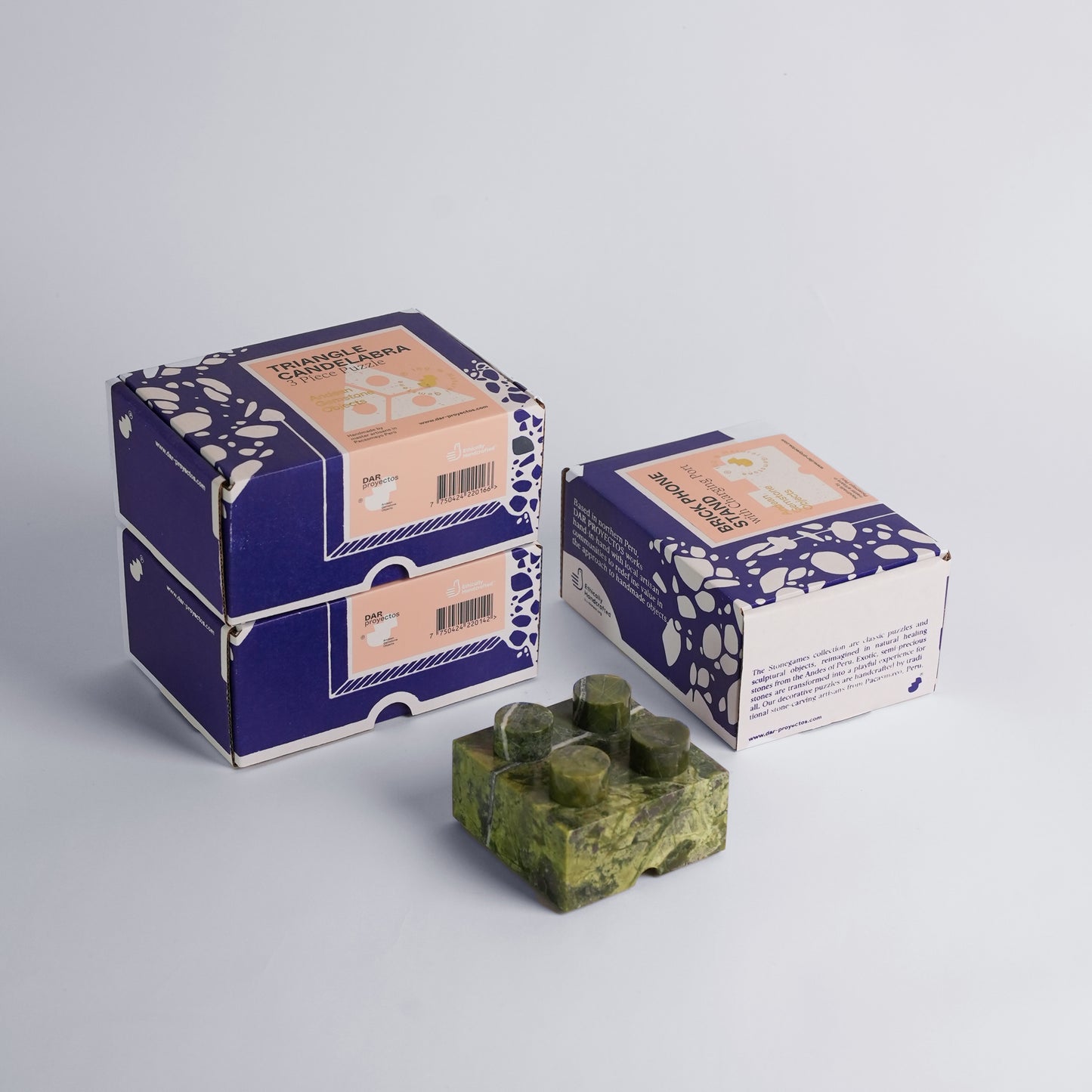 Gemstone Brick Phonestand - Serpentine