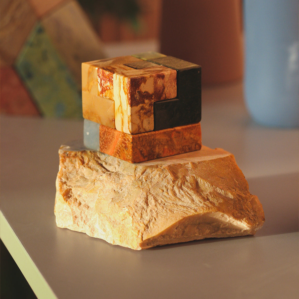 Gemstone Soma Cube Puzzle