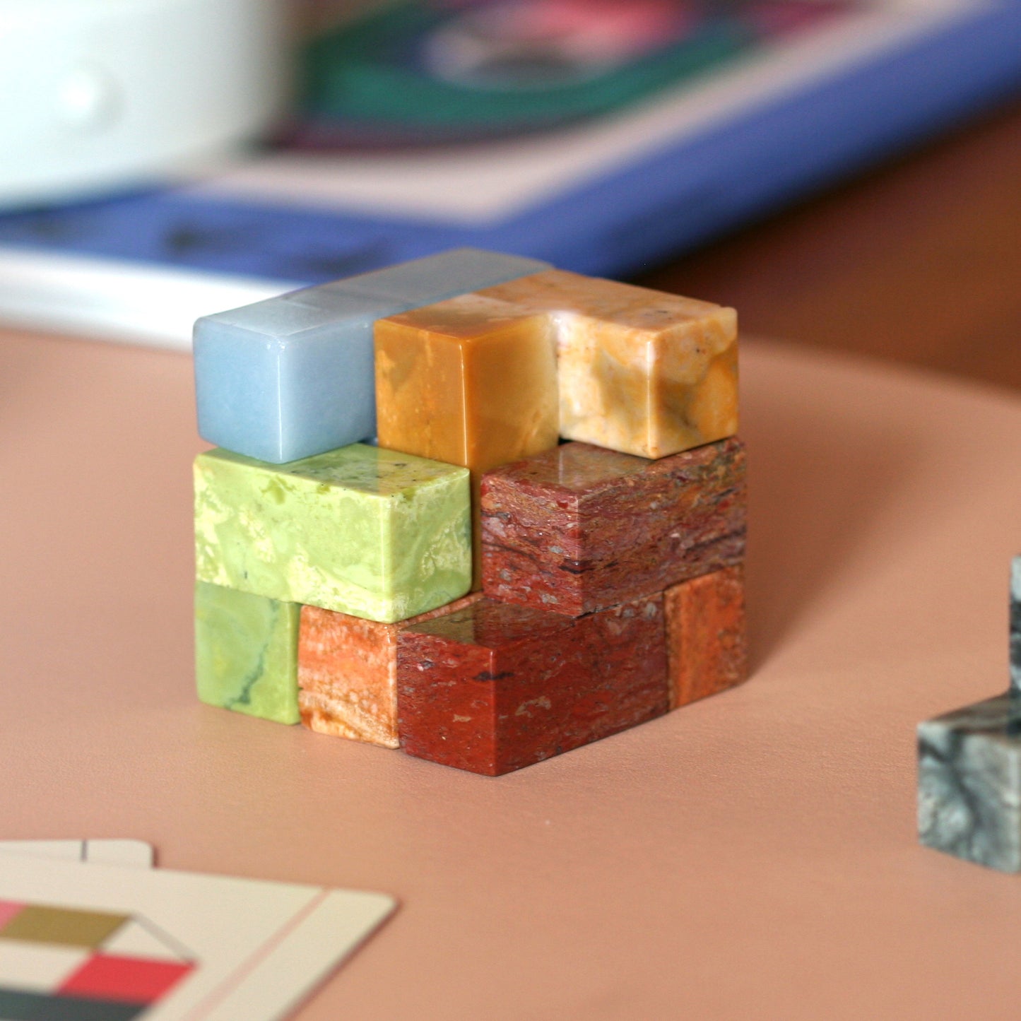 Gemstone Soma Cube Puzzle