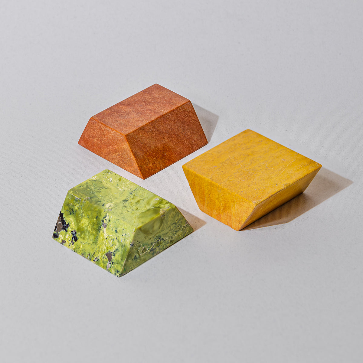Triangle 3D Gemstone puzzle – Serpentine, Soapstone & Jasper