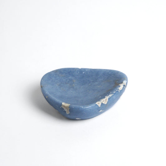 Blue Angelite Gemstone Catchall | Handcrafted Jewelry Dish | DAR Proyectos