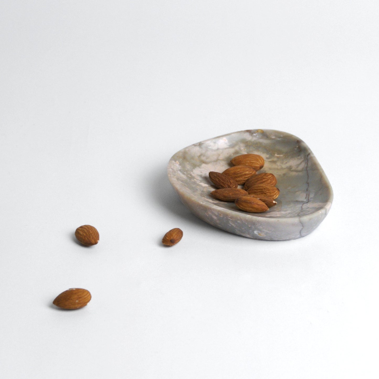 Organic Gemstone Catchall | Sculptural Stone Dish | Soapstone