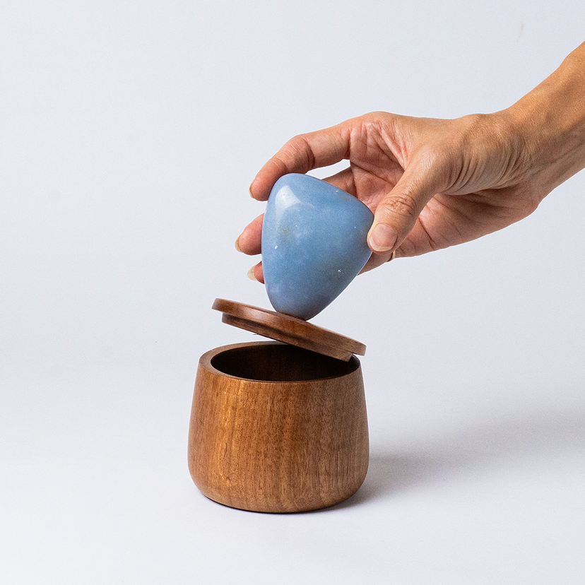 Angelite cloud jewel box