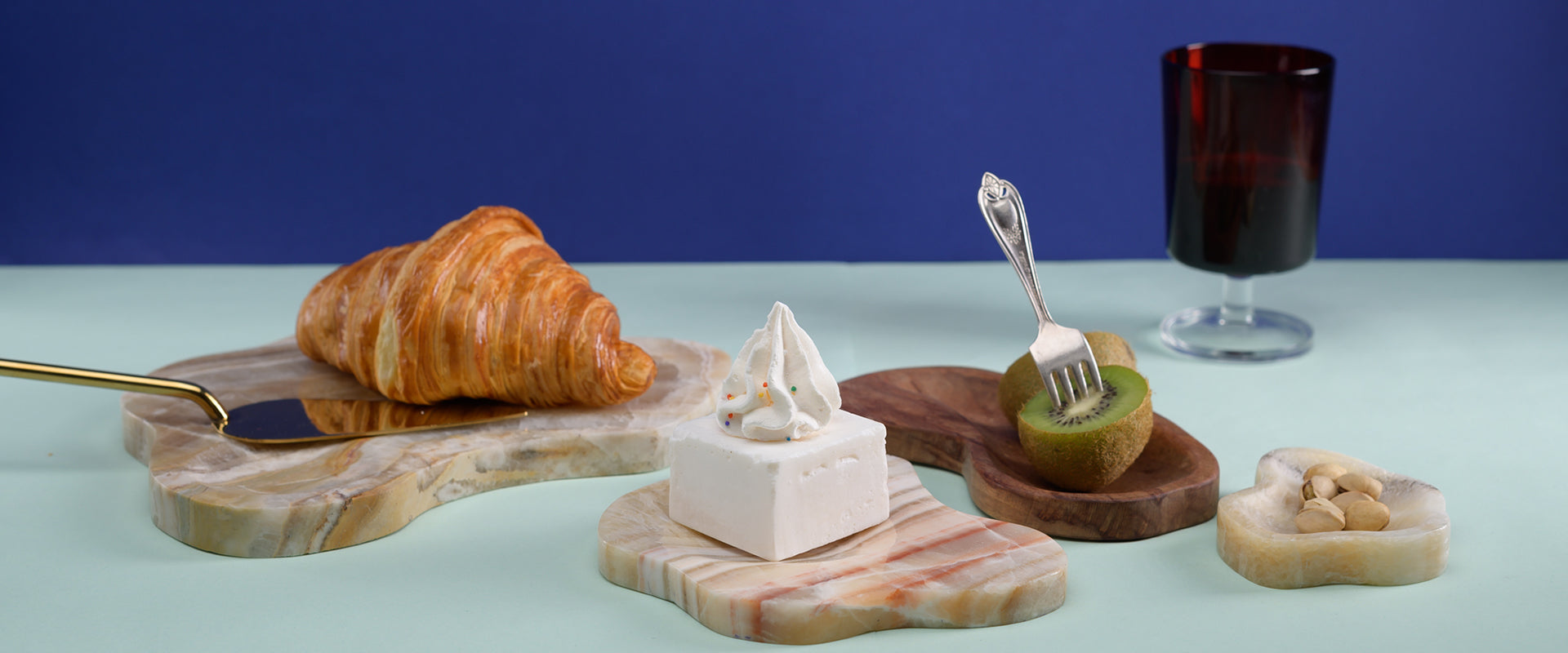 Gemstone serving board set