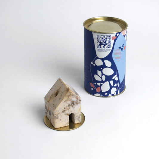The Stone Casita | Sculptural Incense Burner & Cord Weight | Creamy Soapstone