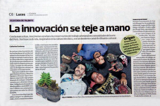 Diario El Comercio [Sección Luces]. Diciembre 2015