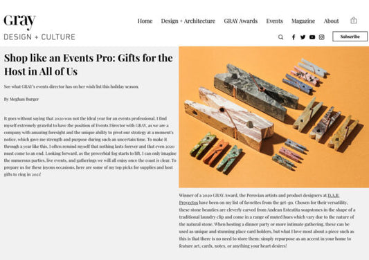 GRAY MAGAZINE - Shop like an Events Pro: Gifts for the Host in All of Us