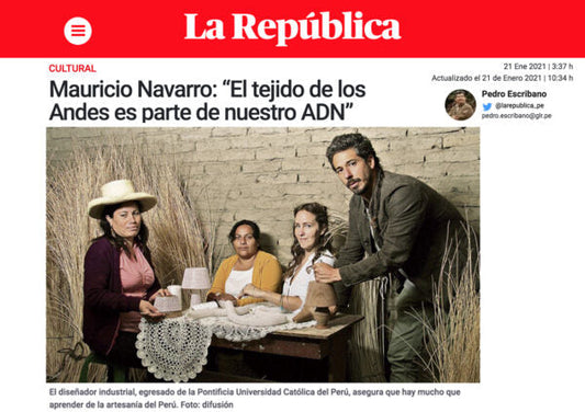 LA REPUBLICA - El Tejido de los Andes es parte de nuestro ADN