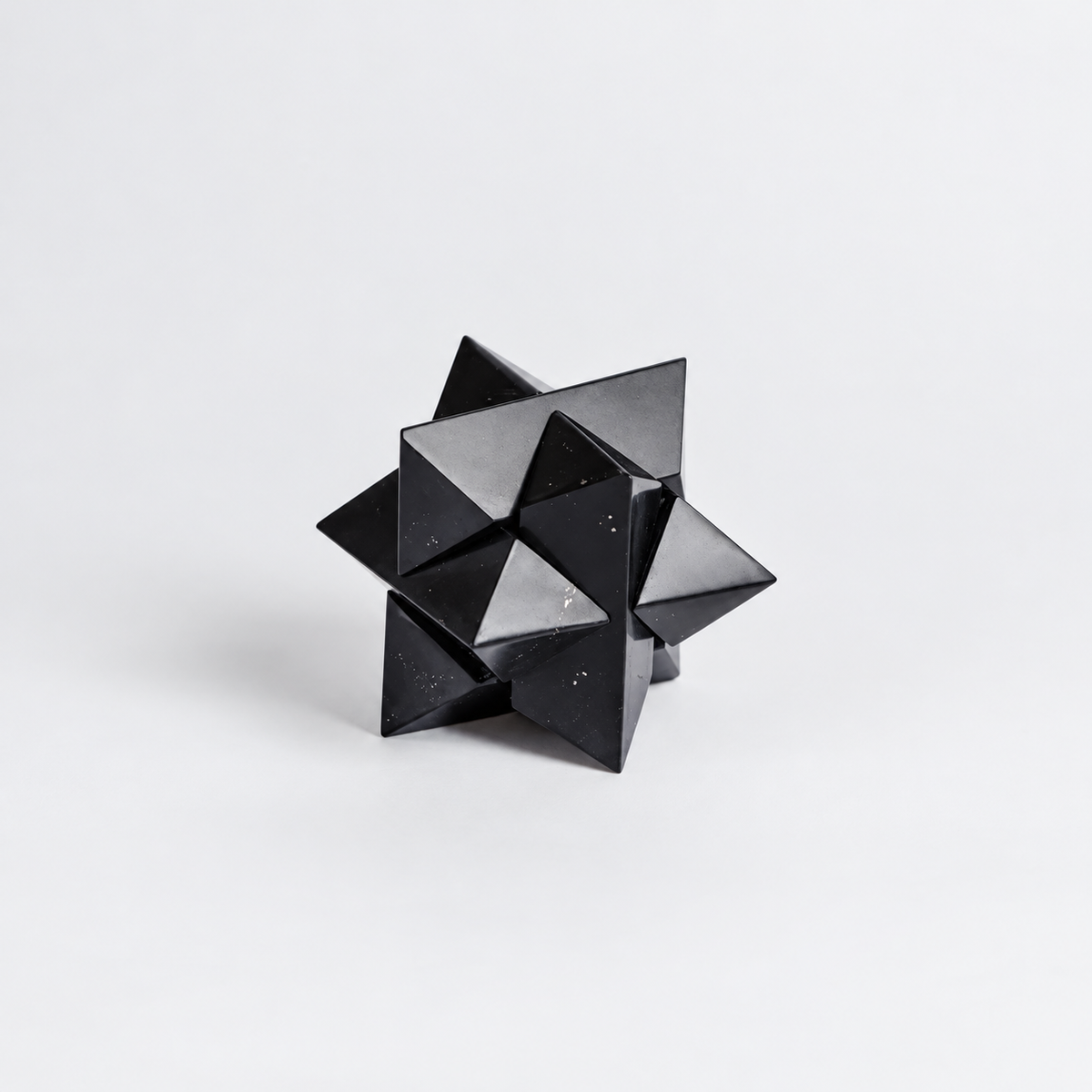 Burr 3D gemstone puzzle in Black Onyx