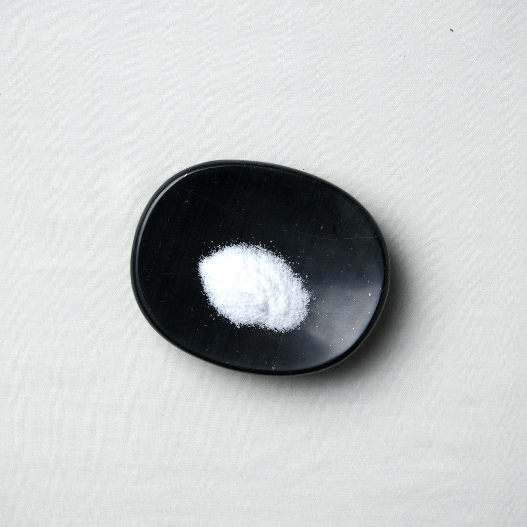Organic Gemstone Catchall | Sculptural Stone Dish | Black Onyx