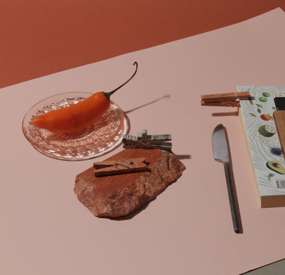 Decorative gemstone Laundry Clip - Jasper Orange