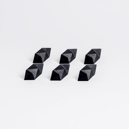 Handcrafted Burr Star | 3D Gemstone Puzzle | Black Onyx