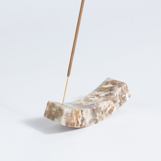 Smile gemstone incense holder Soapstone
