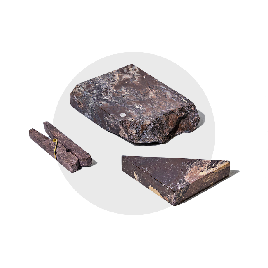 Semi-precious gemstone puzzle pieces, handcarved from Semi-precious gemstone puzzle pieces, handcarved from purple soapstone