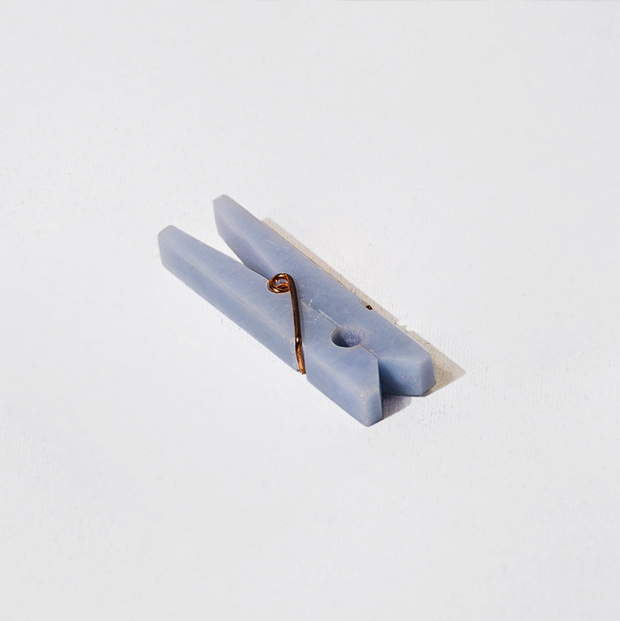 Decorative Gemstone Laundry Clip - Celeste Blue