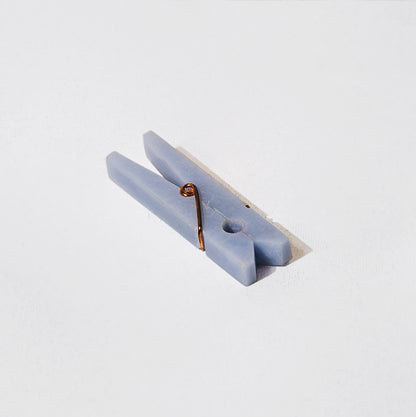 Decorative Gemstone Laundry Clip - Celeste Blue