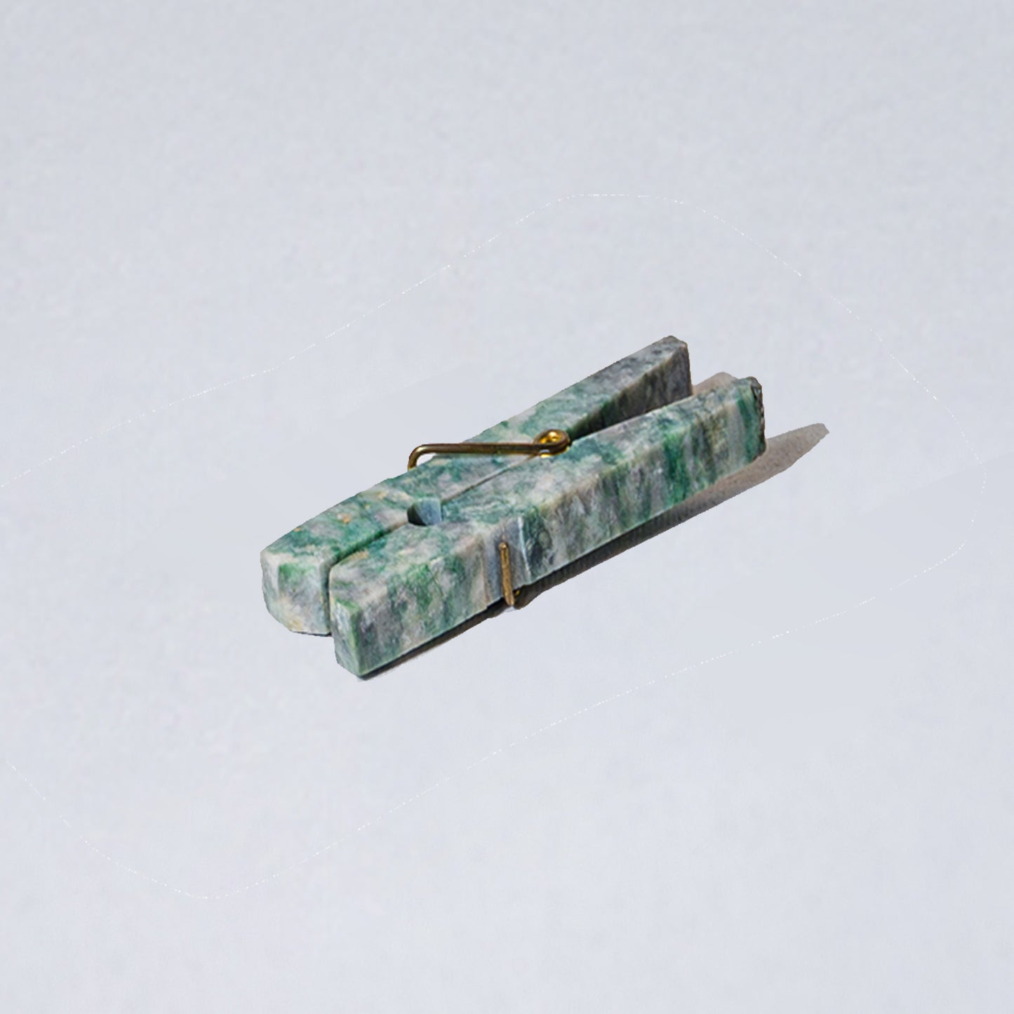 Decorative gemstone Laundry Clip - Mariposita green