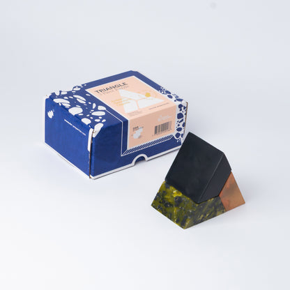 Triangle 3D Gemstone puzzle – Serpentine, Soapstone & Jasper