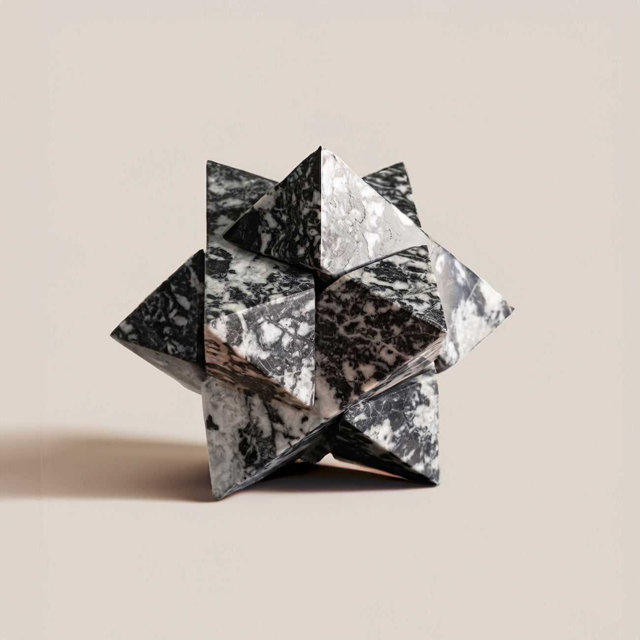 Gemstone XL Super Burr Star | Sculptural 3D Stone Puzzle