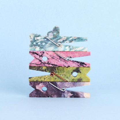 Gemstone Laundry Clip mixed