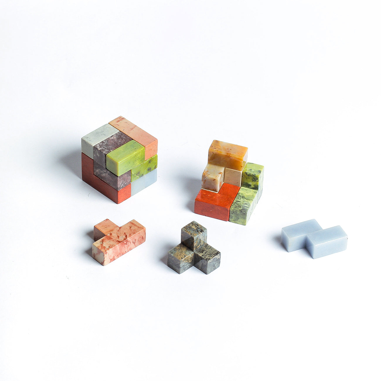 Gemstone Soma Cube Puzzle