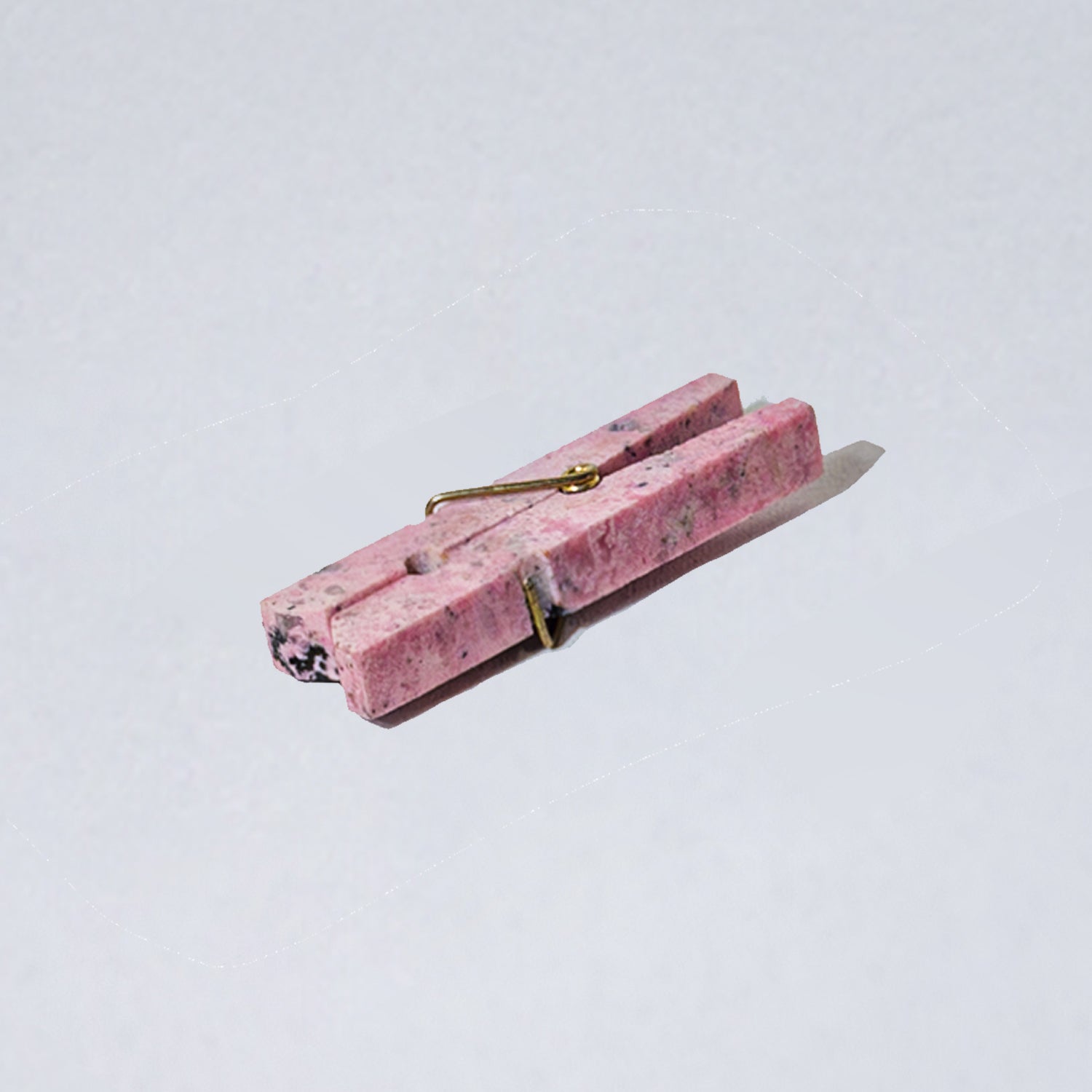 Gemstone Laundry Clip - Rhodonite Pink, a delightful accent for any space