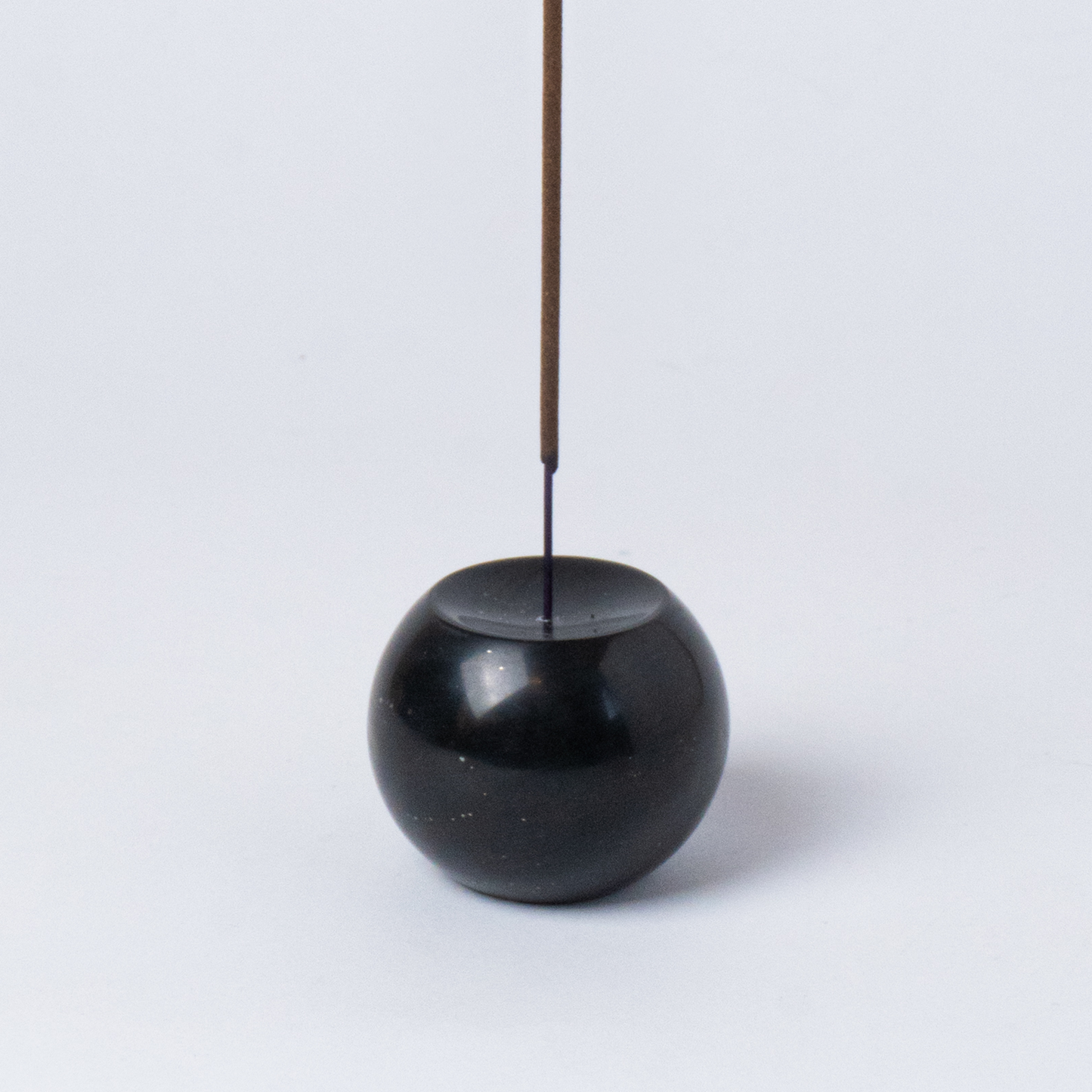 Gemstone sphere incense holder
