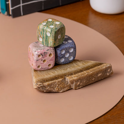Giant gemstone Dice - set of 4