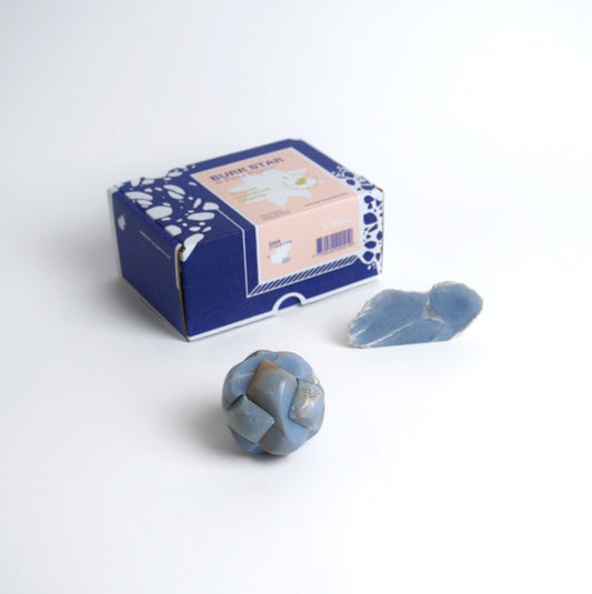 Handcrafted Gemstone Kongming Sphere Burr Puzzle | Blue Angelite