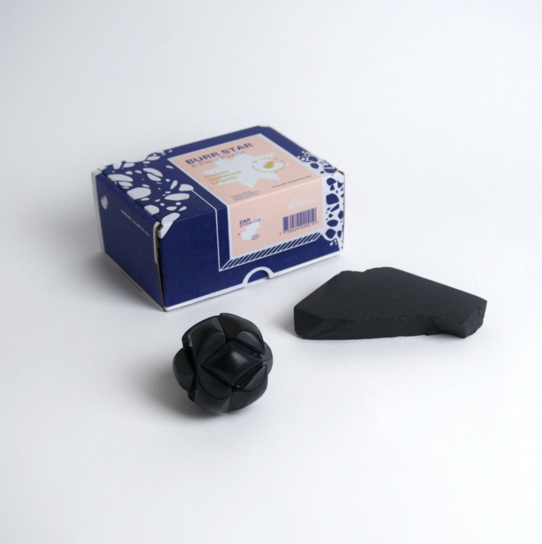 Handcrafted Gemstone Kongming Sphere Burr Puzzle | Black Onyx