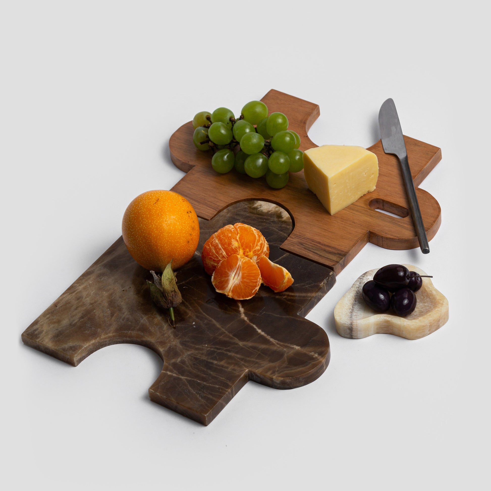 Puzzle gemstone serving board & Trivet - 11