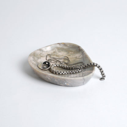 Organic Gemstone Catchall | Sculptural Stone Dish | Soapstone