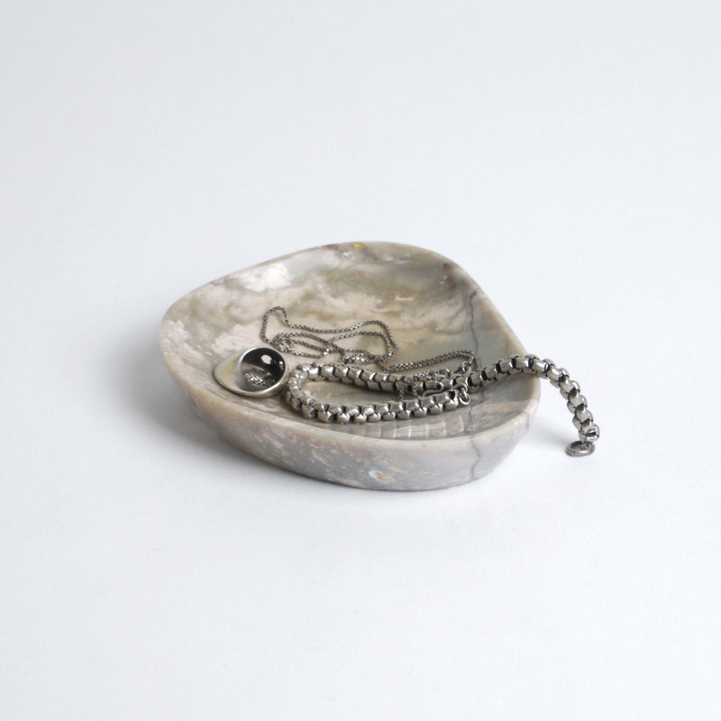 Organic Gemstone Catchall | Sculptural Stone Dish | Soapstone