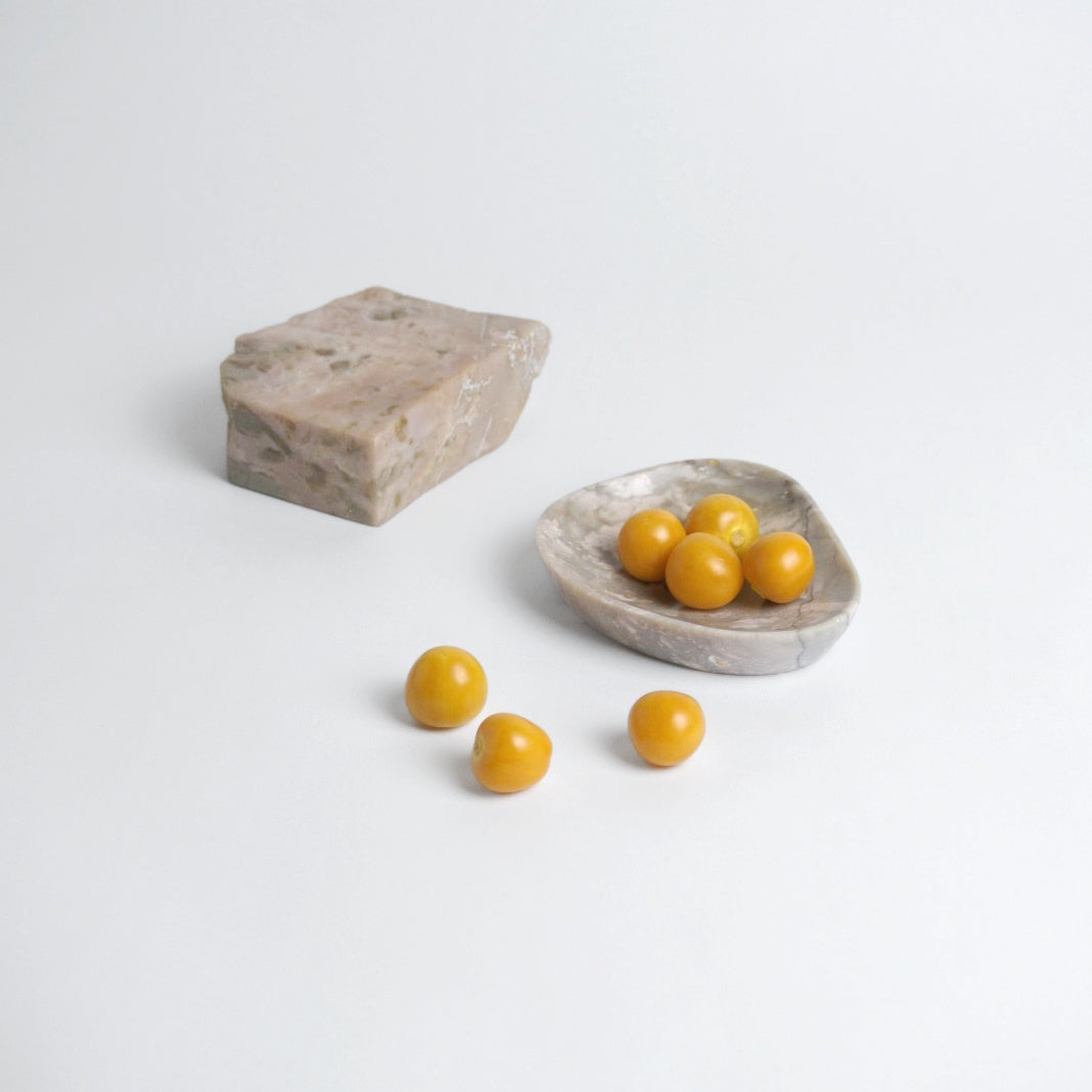 Organic Gemstone Catchall | Sculptural Stone Dish | Soapstone