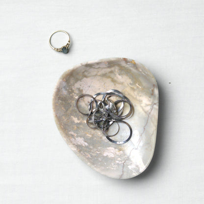 Organic Gemstone Catchall | Sculptural Stone Dish | Soapstone