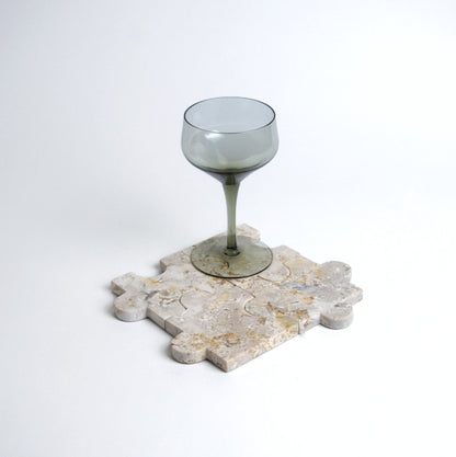 Handcrafted Soapstone Puzzle Coasters | Stone Trivet Set