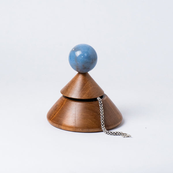 オンエア！ Jewel complete box Luxury Angelite Jewelry Box | Handcrafted Cone Container | DAR