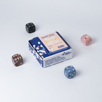 Giant gemstone Dice - set of 4