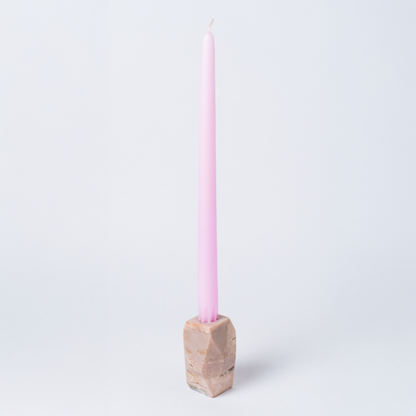Gemstone faceted candelabra Black Onyx