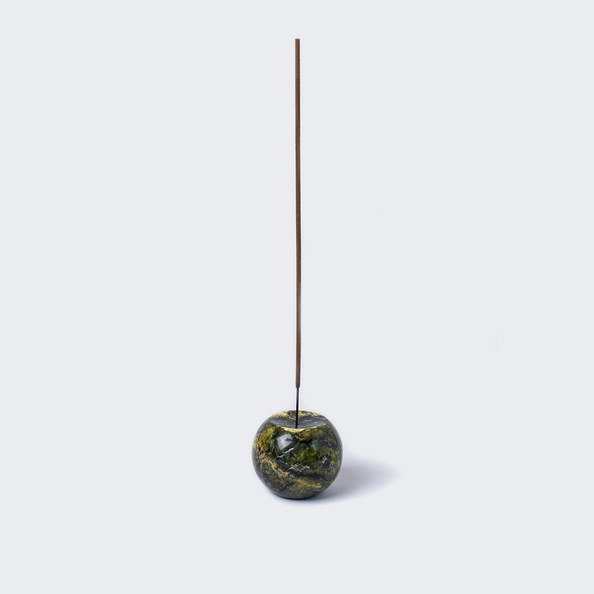 Gemstone sphere incense holder