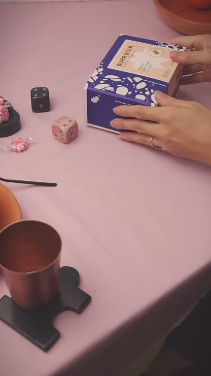 Burr Star 3D gemstone puzzle Black Onyx