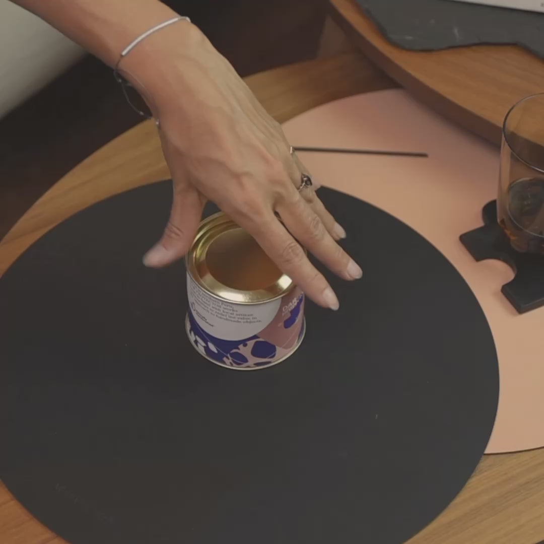 Video demonstrating the smooth texture, natural finish, and functional design of the Celestina gemstone sphere incense holder.