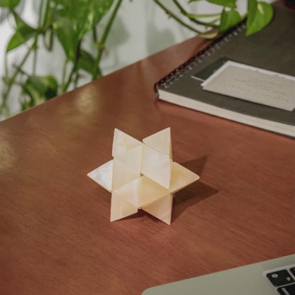 Burr Star 3D gemstone puzzle